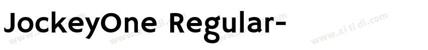 JockeyOne Regular字体转换